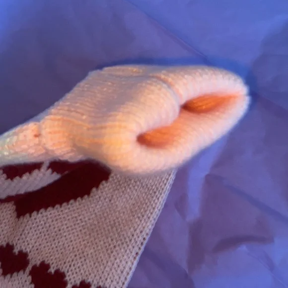 Pink Dog Sweater with hearts Small - Picture 5 of 7